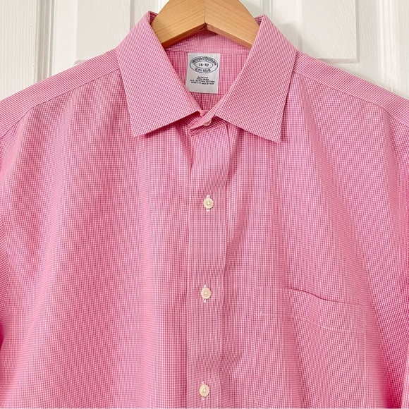 Brooks Brothers Slim Fit Long Sleeve Button Up Shirt Men’s 16-32 Non-Iron Supima - Picture 1 of 6